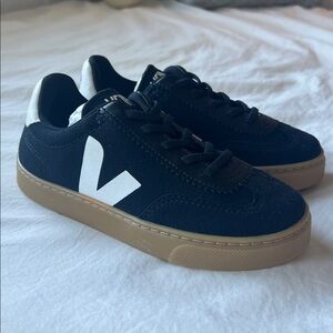 NWOT Veja Black and White Kids Sneakers